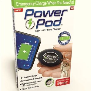POWER POD: I-Phone Portable Keychain Phone Charger
